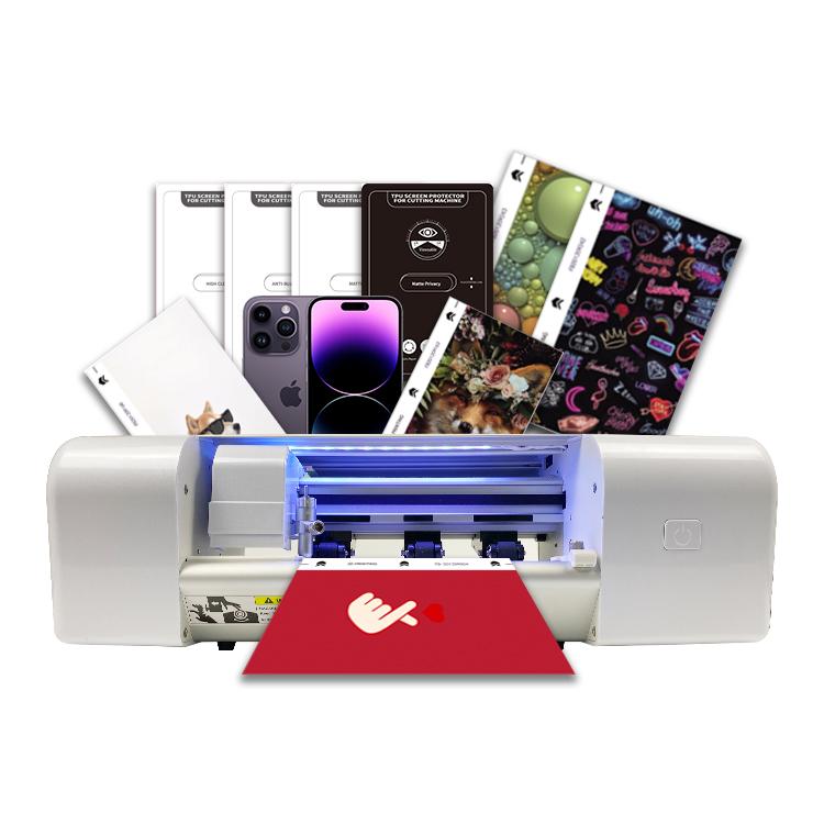 Mini Intelligent Tablets Mobile Phone Screen Protector Cutting Machine Soft EPU TPU Hydrogel Film Plotter Cutter Machine