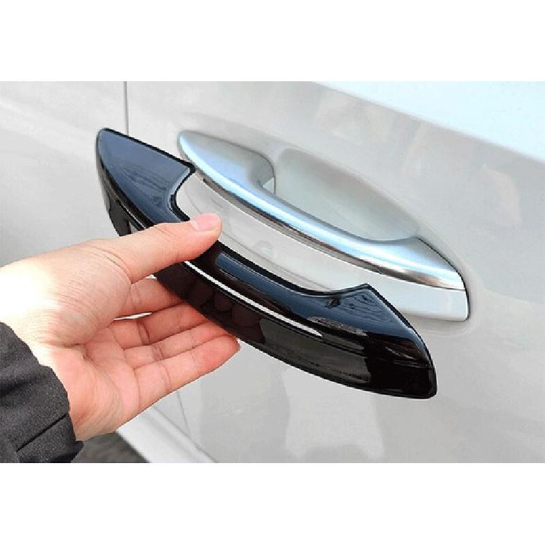 Black Outside Door Handle Cover Trim Fit For Cadillac CT5 CT5-V Luxury 2020-2024