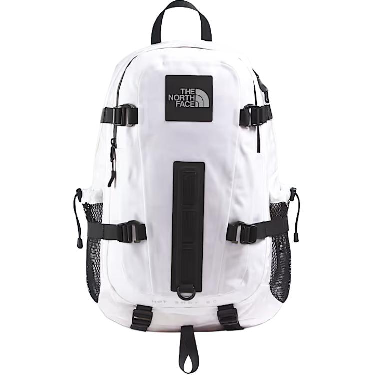 The North Face Hot Shot Base Camp Classic Large Capacity Backpack Unisex Backpack White Black NF0A8EEX-FN4 White Black