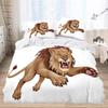 3D Cartoon Animal Themed Bedding Set with White Cute Cartoon Pattern Down Duvet and Pillowcase for Home Decoration In Children's Rooms