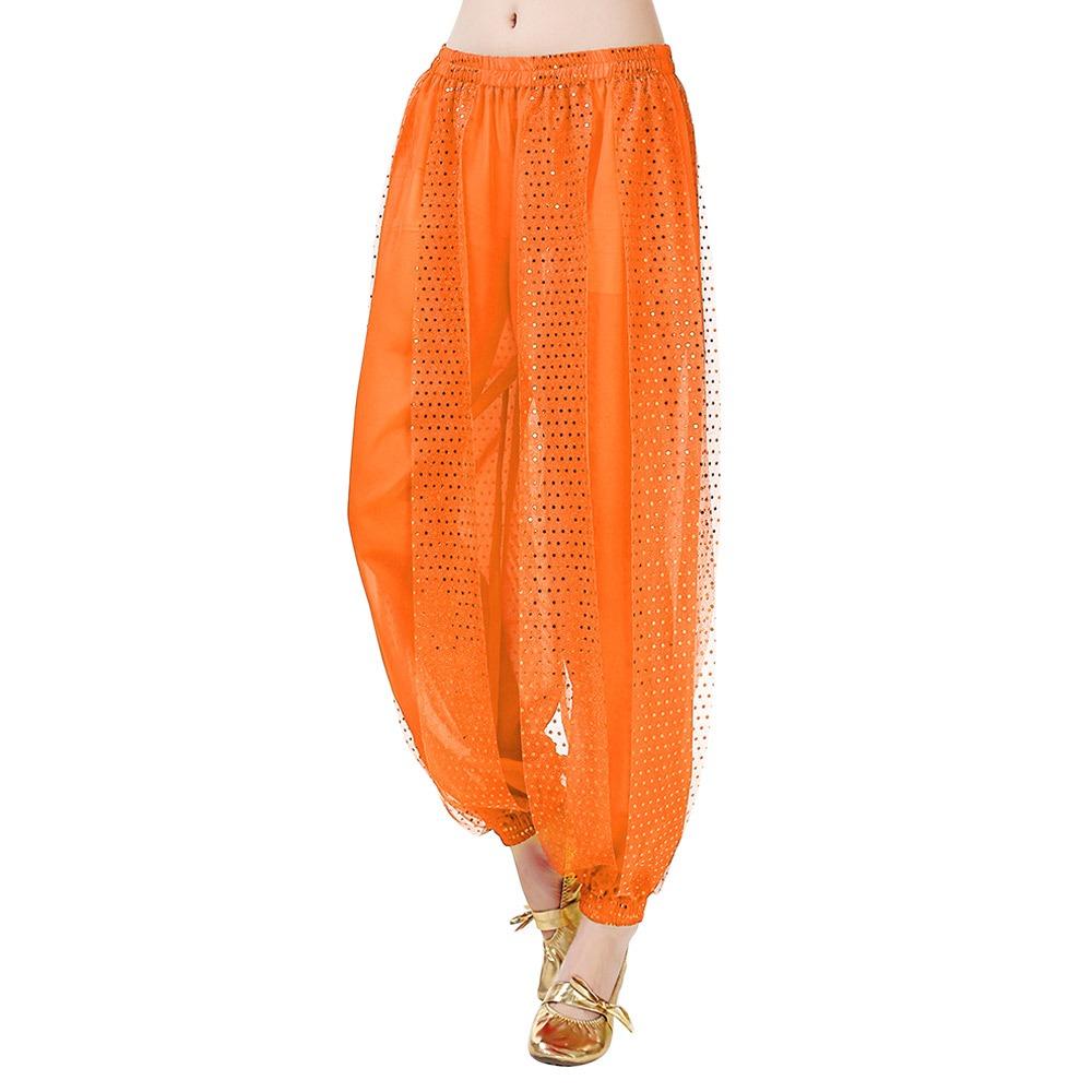 Tassel Belly Dance Pants Sequin Loose Pants Fashion Show Costumes  Women