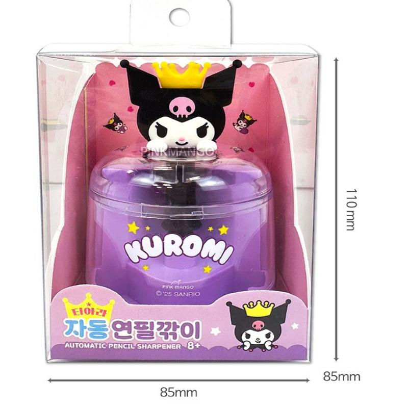 Sanrio Tiara Character Automatic Pencil Sharpener (Cinnamoroll/Kuromi) Kuromi