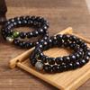 Natural Bodhi Five Elements Buddha Bead Bracelet - Unisex Lucky Wenwan Gift