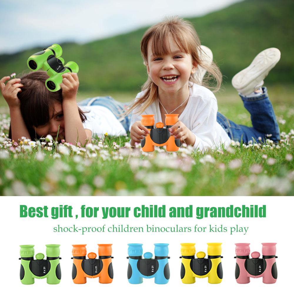 Fernglas für Kinder, 8x21, hochauflösendes Kinderfernglas, Geschenkset für Jungen und Mädchen, tragbar, für Kinder