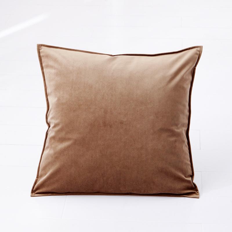 Plain Pillow Cover for Sofa Car Velvet Cushion Cover 40x40 Ornamental Pillows for Living Room Home Decor Smooth Throw Pillowcase