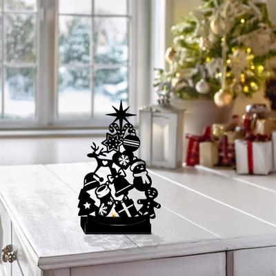Christmas Iron Candle Holder Table Centerpiece, Sturdy Home Decor, Decoration for Dining
