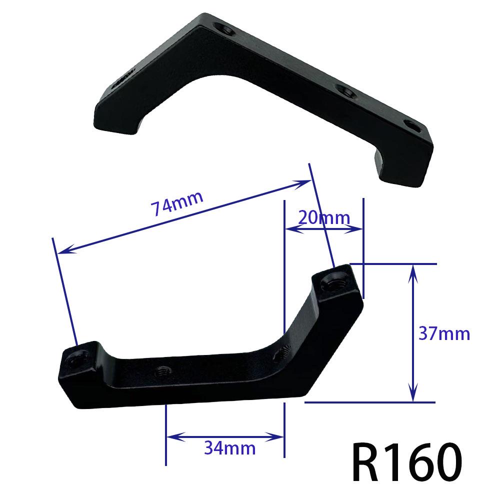160mm Rennrad Bremsadapter: Flachmontage auf Direktmontage Hydraulische Scheibenbremse für Vorne/Hinten