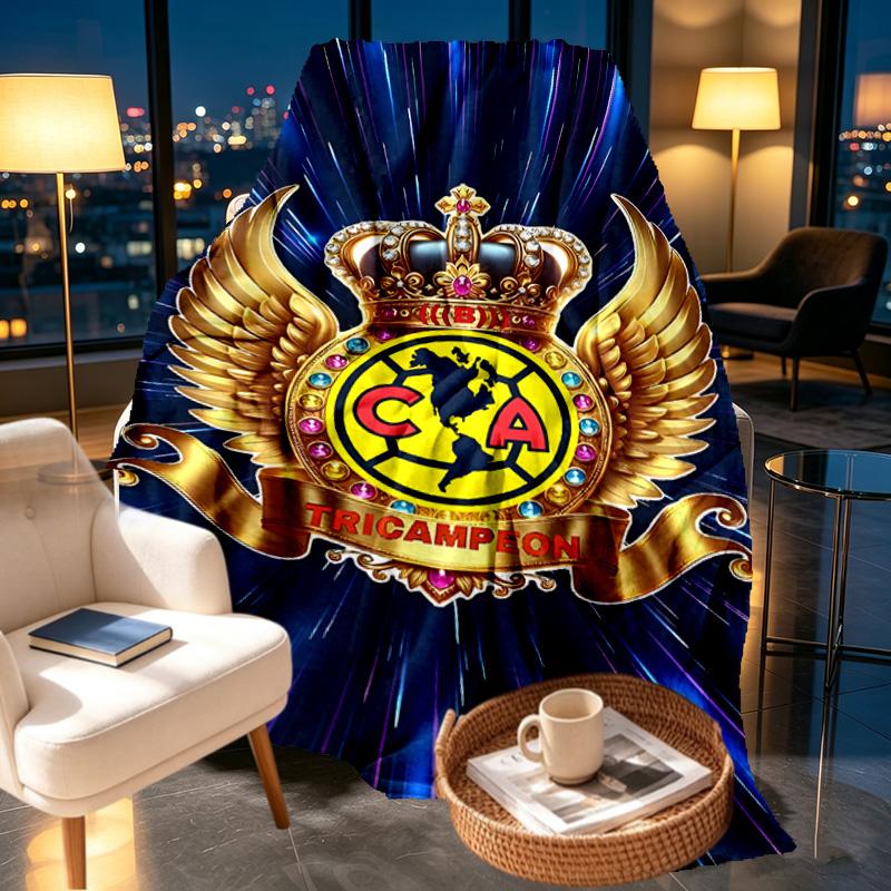 Club America Print Blanket - Soft & Comfortable, for Bedroom, Travel, Sofa, Home Decoration - Birthday Christmas Gift for Friend