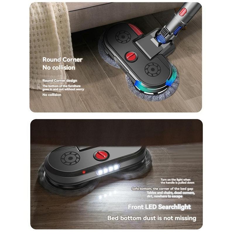 Practical-Electric Floor Mop Head  For Dyson V7 V8 V10 V11 Vacuum Cleaner Parts  Wet And Dry Spray Brush Head With Switch Lock