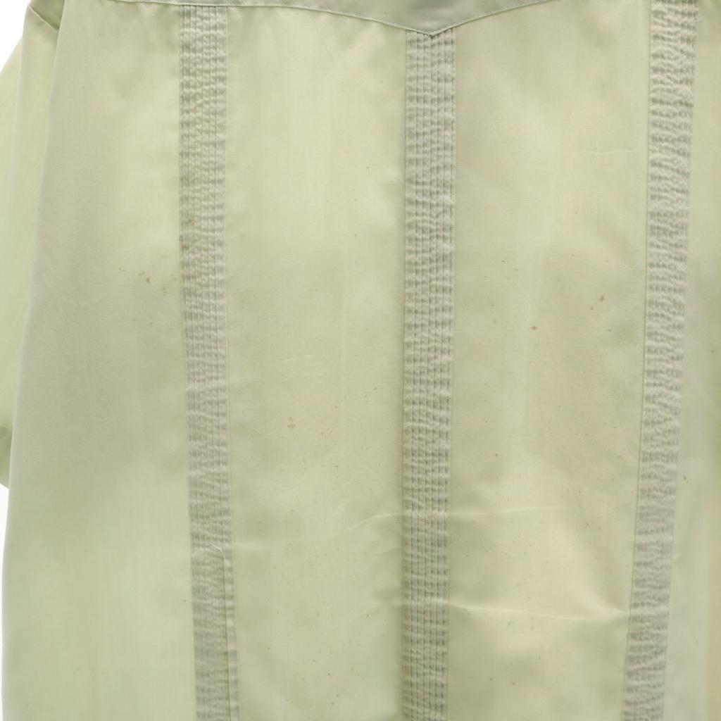 LWILDER 80s Vintage Short Sleeve Cuban Shirt M Mint Green Men's Used