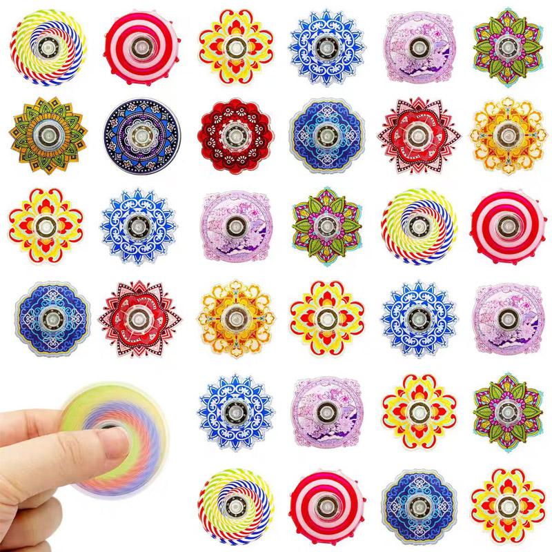 Toys 10PCS Small Fidget Spinners Bulk Variety Birthday Giveaways for Fun Party Favors Gifts Anxiety ADHD Stress Relief Kids