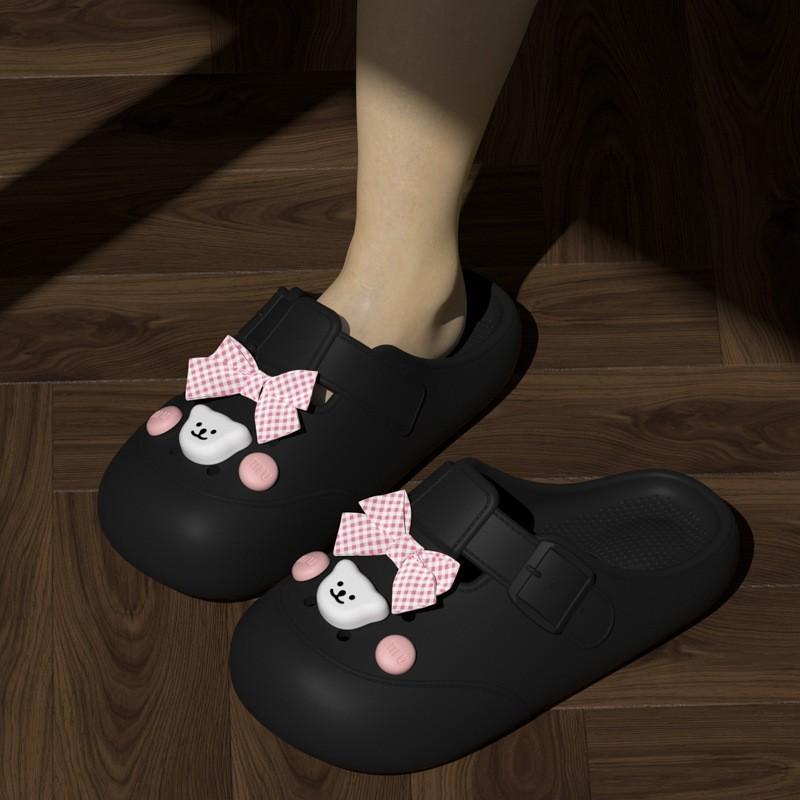 Flower Dotted Eva Slipon Shoes For Women And Men Summer Casual Nonslip Waterresistant Footwear