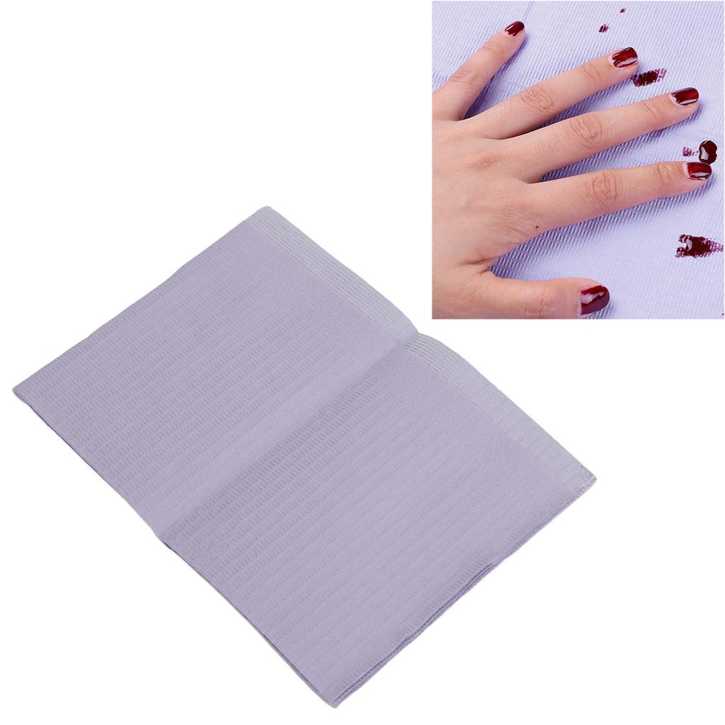 10 Bags Disposable Nail Art Table Towels Waterproof Soft Absorbent Nail Table Cover Supplies Tablecloth for Manicure