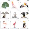 Simulation Bird Models Turkey Flamingos Parrot Bird Models Action Figures Figurines Kids Educational Toys