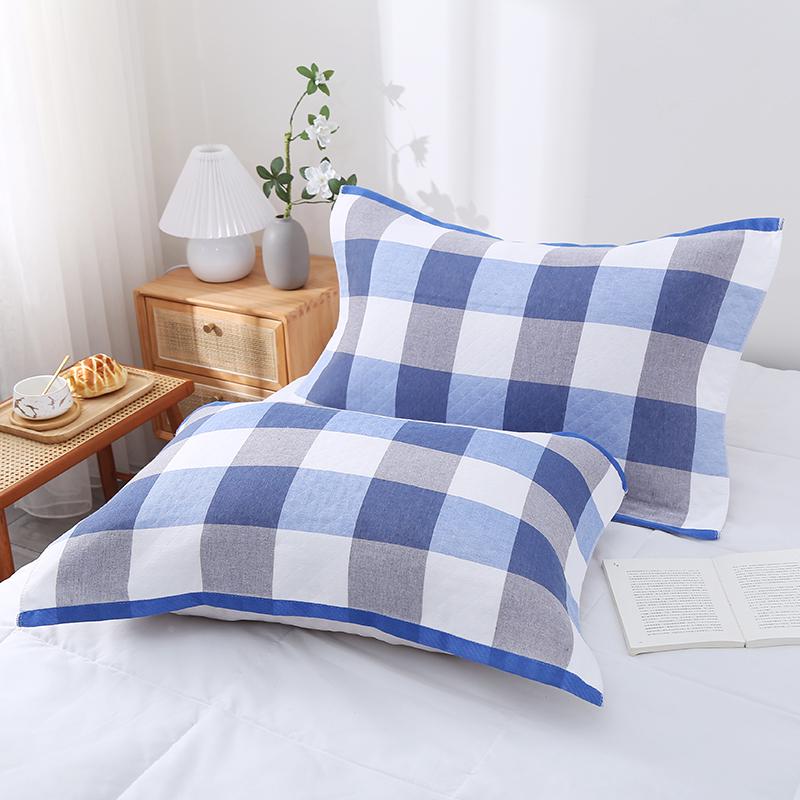 Sada povlaků na polštář a ručníků z čisté bavlněné gázy - Měkké, prodyšné, savé, nepouštějící vlákna (Sada 2)