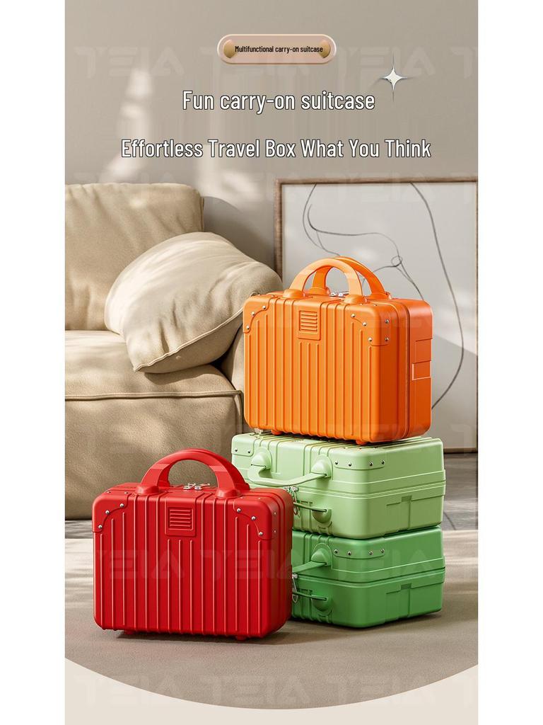 14" Women's Travel Makeup & Souvenir Box with Wheels