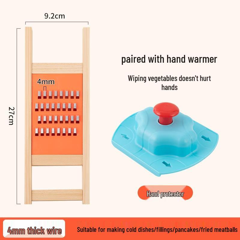 Safe & Multifunctional Vegetable Slicer: Kitchen Shredder & Grater for Radishes, Cucumbers, Cabbage, Potatoes