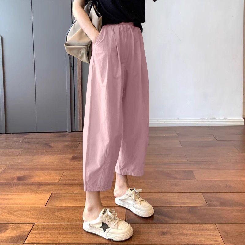 

Women s High Waist Wide Leg Carrot Pants - Summer Harem Style with Drape Design 3XL (145-160 jin)