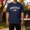 Men's Casual Independence Day Graphic T-Shirt Short Sleeve Crew Neck Lightweight Breathable Fabric Comfortable Fit