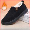 Winter Sheepskin-Lined Cotton Boots for Men Fleece-Lined Thermal Boots Slip-On Snow-Resistant Boots