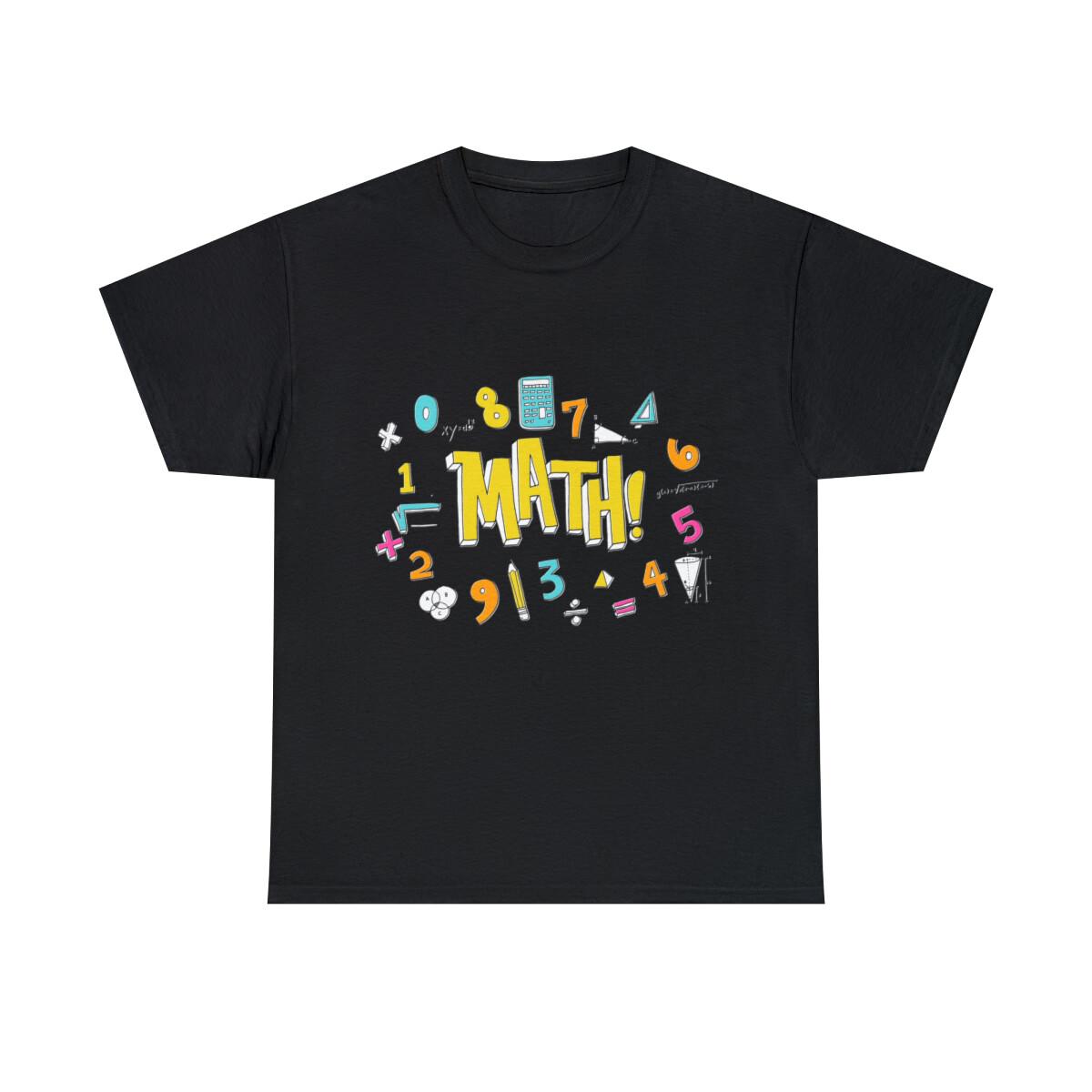 Math Graphic Tee Shirt, S-5XL S