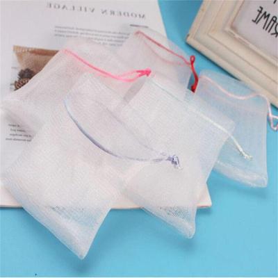 Cleansing Foaming Net Produce Rich Foam Convenient Take A Shower Popular Innovative Skincare Tools Drawstring Bag Soap Mesh Bag