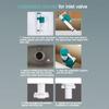 Silent Entry Inlet Flush Valve Replacement Toilet Float Valve  Toilet Accessories