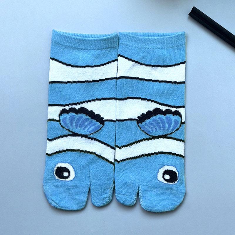 Funny Socks Split Toe Socks Funny Gifts Autumn And Winter Middle Tube Boneless Seam Head Socks New Year Gift Christmas Gift