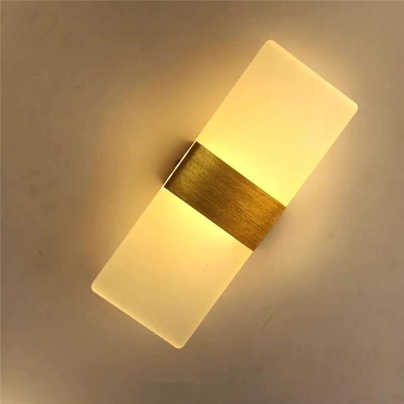 Modern Simplicity Led Wall Lamp Warm White Light for Bedroom Bedside Sconce Stairs Lighting Wall Light Fixture Bathroom Lamp