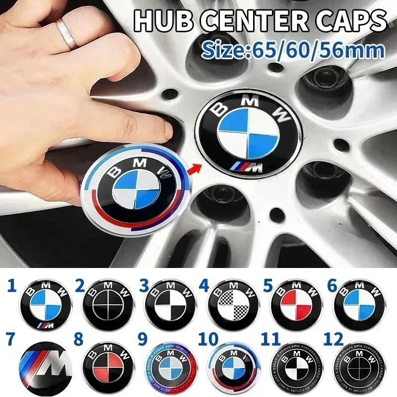 For BMW 1 W E82 4PCS 56MM 60MM 65MM Car Wheel Hub Center Caps Sticker Rim Cover Badge Emblem for BMW E39 E87 E60 E46 E53 E90 F10 F20 F25 F30 X5