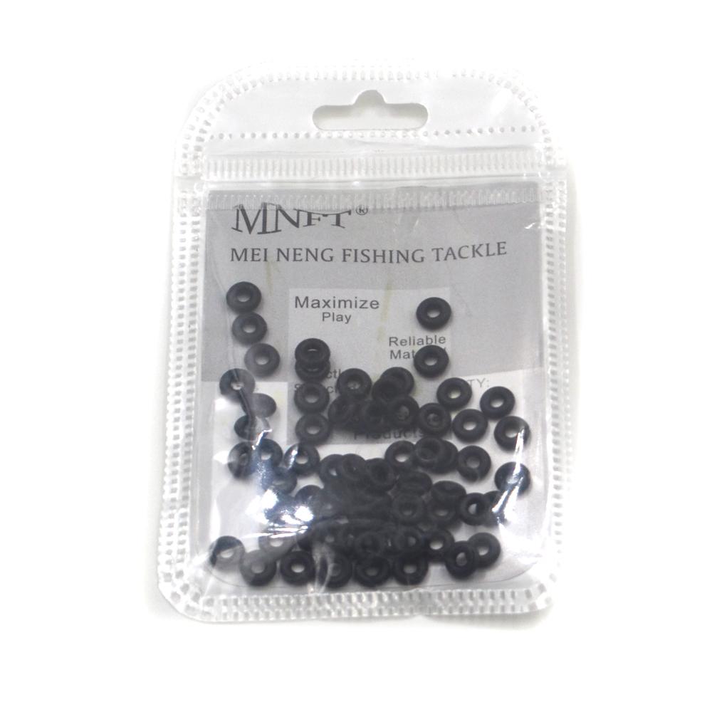 MNFT 100Pcs Carp Fishing Bite Alarm Rubber Round O Rings 6mm Fishing Tackle Quick Change Accessories