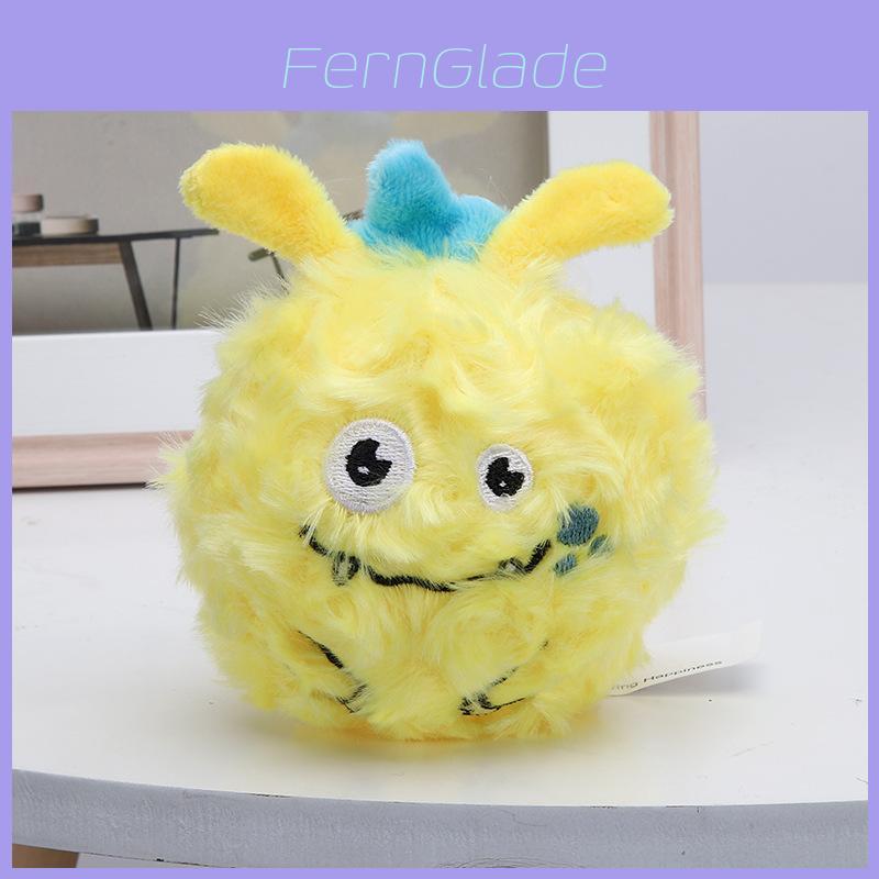 New Cross-border Squeaky Dog Toy Plush Pet Toy Dual-purpose Monster Toy Ball