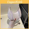 Color Simple Solid Croissant Shaped Women Casual Shoulder Bag For Use Daily