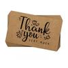 50 Pcs/set "Thank You" Greeting Cards 90*54mm Rectangular Thick Kraft Paper Cards Festival Gift Cards