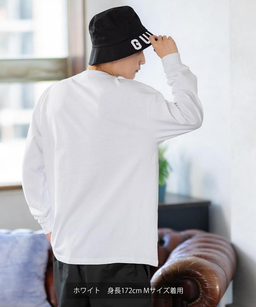 IMPROMES Casual SIDEWAYSTANCE Monogram Bear Long Sleeve T-Shirt, Men's, White