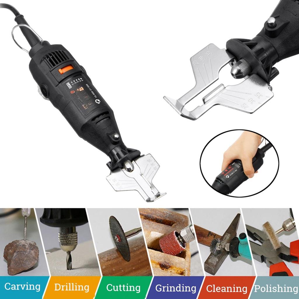 5 Speed Mini Chain Saw Sharpener Electric Grinder Machine Sharpening Kit Rotary Polishing Power Tools with Gloves 37000rpm 180W