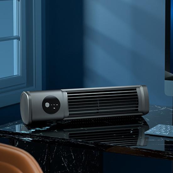 Cooling Air Conditioning Fan 3 Speeds Adjustable Bladeless Cooling Fan Energy Saving Quiet Desktop Fan for Bedroom Office