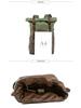 Vintage Waterproof Roll-Top Hiking Backpack - Large Capacity Canvas Outdoor Bag