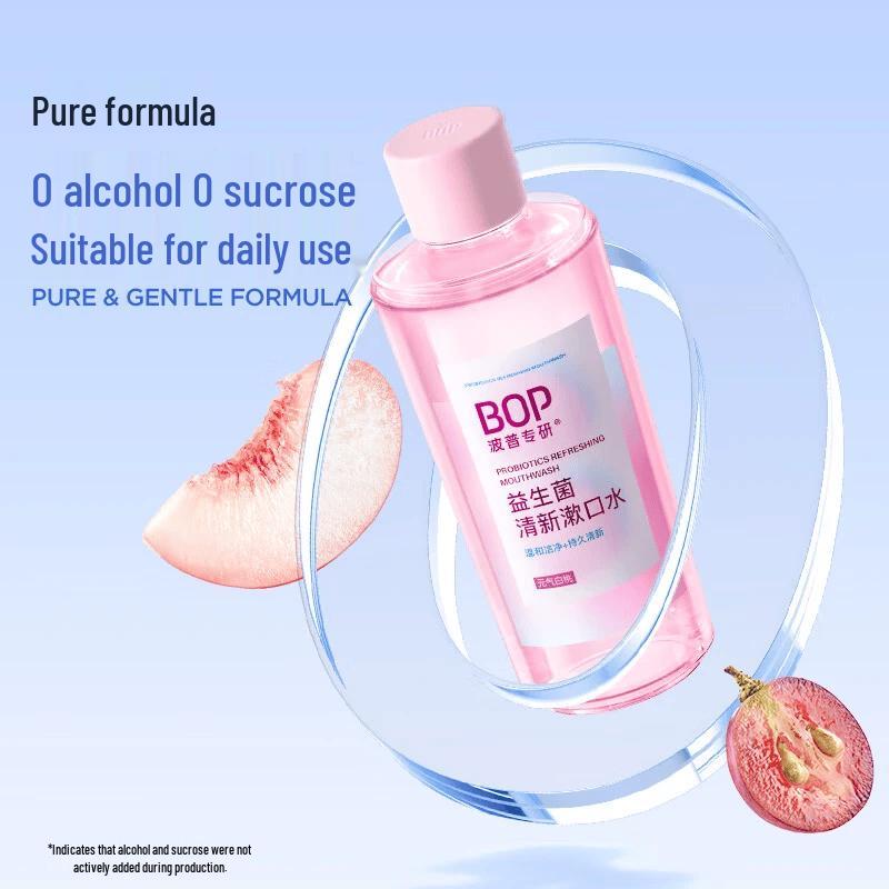 bop Probiotic Fresh Mouthwash, Succulent Grape Flavor, 500ml