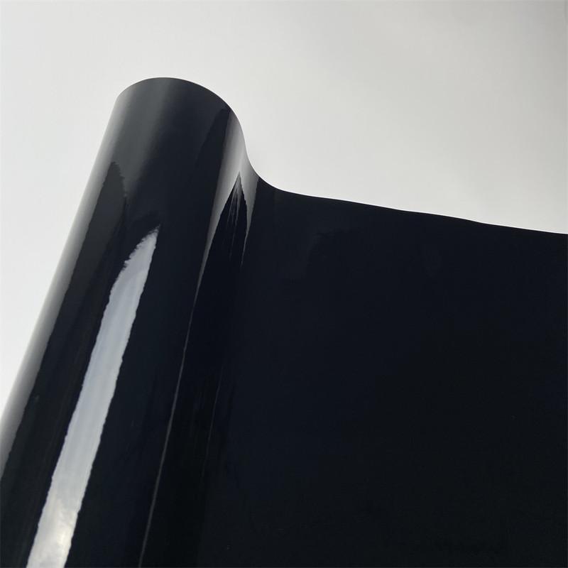 30X152cm Car Stickers Glossy Black Vinyl Car Wraps Film Air Release Channels for Vehicle Motorcycle Bicycle