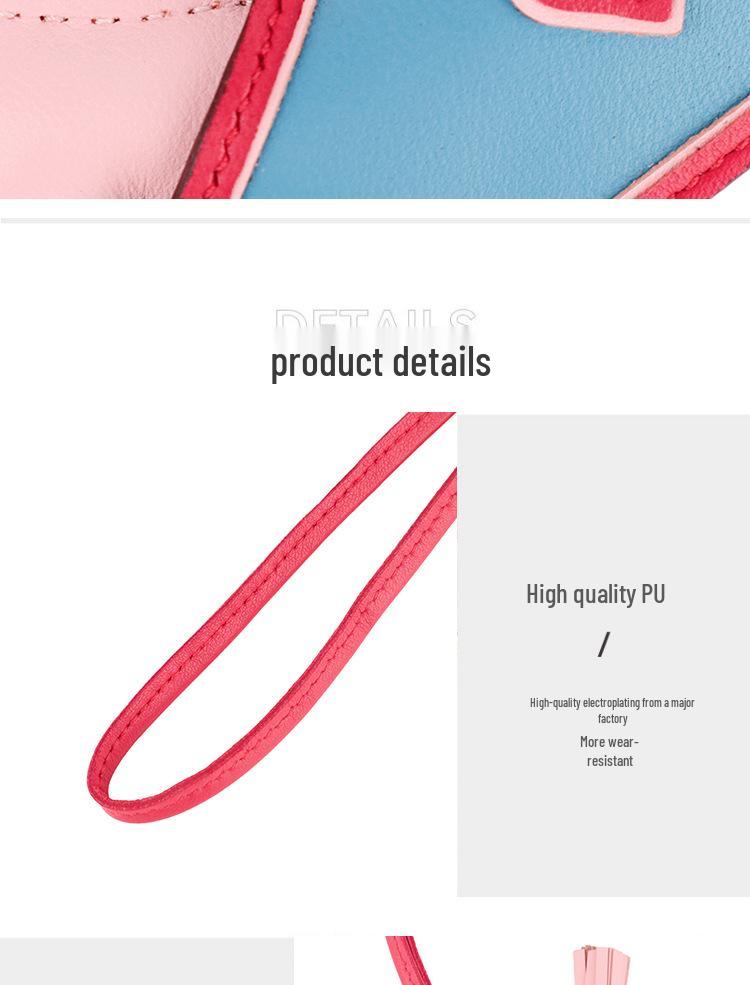 Luxurious H-Style Lambskin Leather Cape Pony Charm Keyring