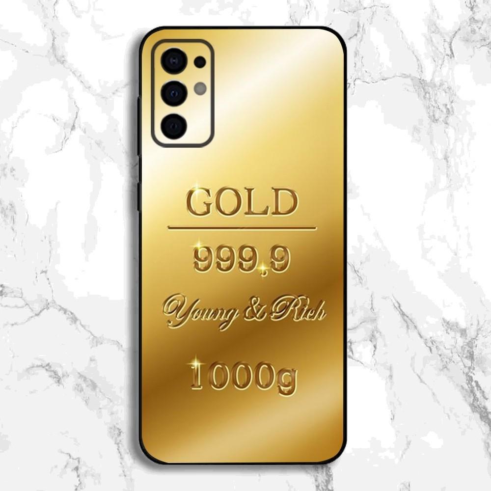 Switzerland Fine Gold Phone Case For Samsung S24,S21,S22,S23,S30,Ultra,S20,Plus,Fe,Lite,Note,10,9,5G Black Soft Cover Samsung S235G