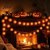 Holiday Party Lighting Marigold Flower String Lights, Artificial Cempasuchil Decorative Lamps, Halloween Supplies Warm LED Lights Decoration for Porch