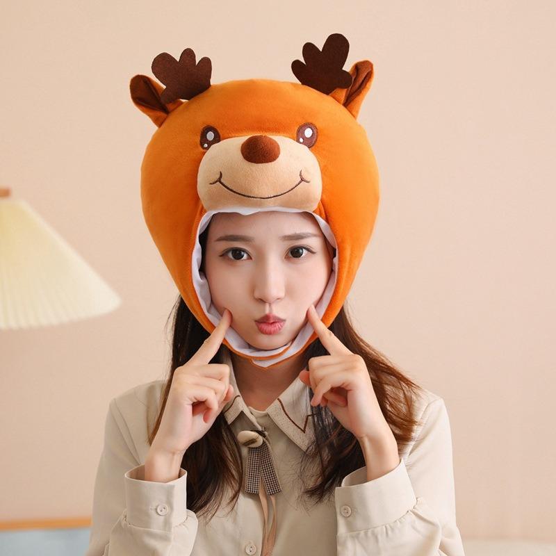 Christmas, Cotton-filled Elk Headgear, Hat, Photo Props, Cartoon Headgear, Performance Props