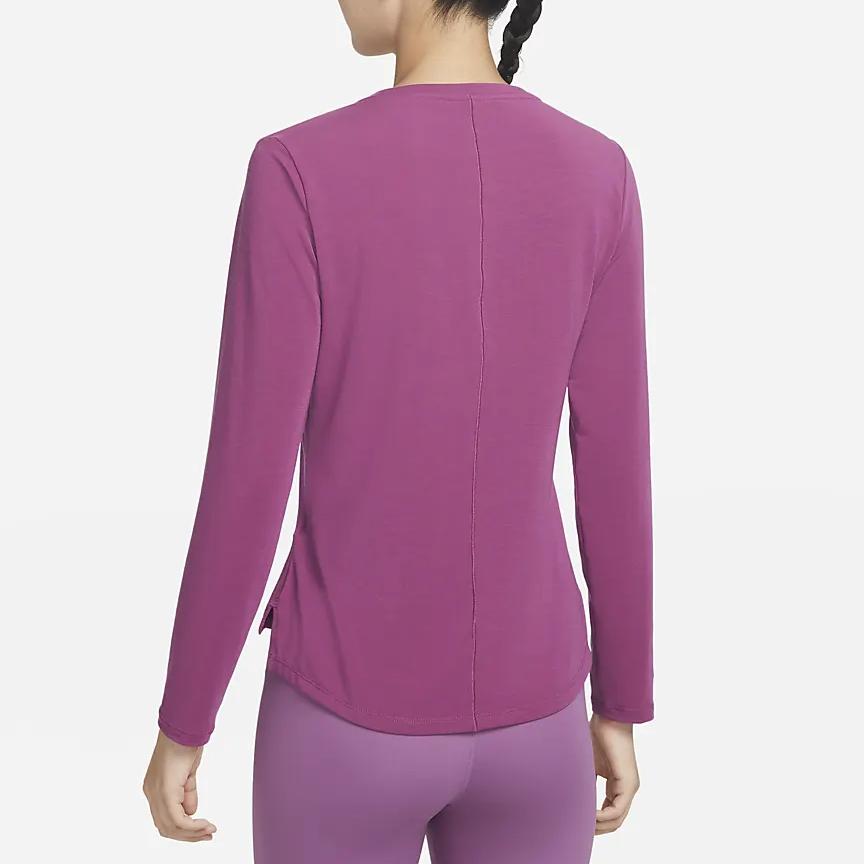 Nike Loose Fit Round Neck Pullover T-Shirt Women Tops Purple DD0621-653