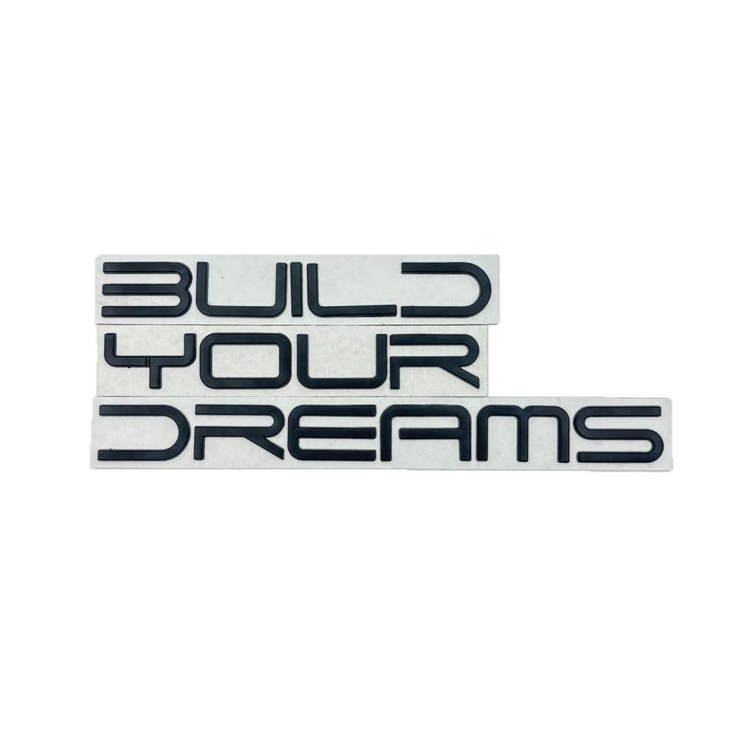 BYD Metal Logo Car Body Sticker - Dream Letter Decoration for Tang Song Qin Models