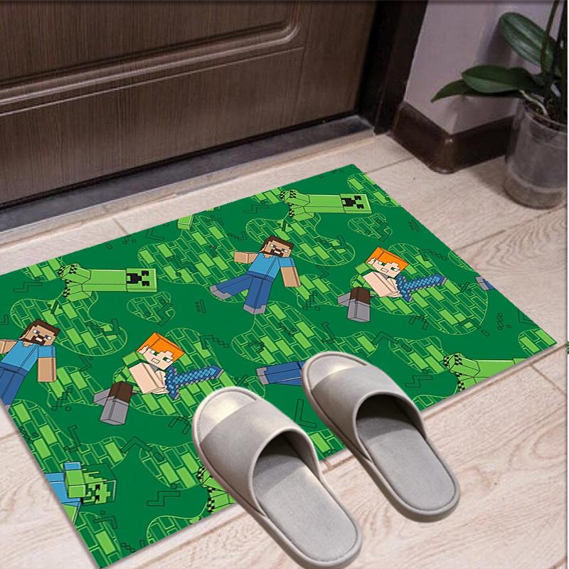 Tappeto con motivo Minecraft, Tappetino da interno/esterno, per Picnic, Sala giochi, Camera da letto, Ufficio, Soggiorno, Tappeto decorativo per la casa, Regalo di compleanno
