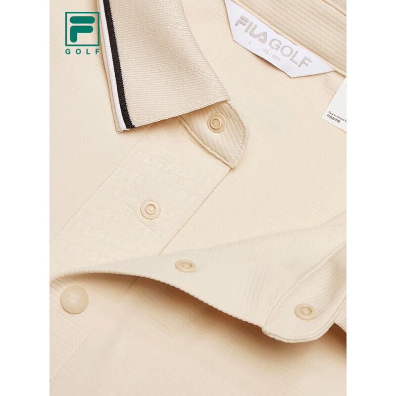 FILA Men's Long Sleeve Knitted Golf Polo Shirt