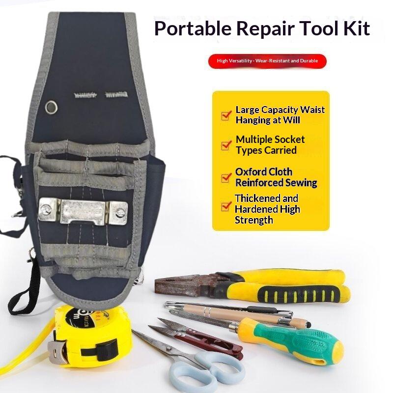 Waist Hung Tool Bag 1Pcs Multifunctional Drill Storage Pocket Light Weight Waist Pack for DIY Enthusiast Craft Projects