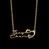 Atoztide Custom 2 Name Necklace for Women Personalized Heart Stainless Steel Jewelry Nameplate Choker Chain Birthday Gift